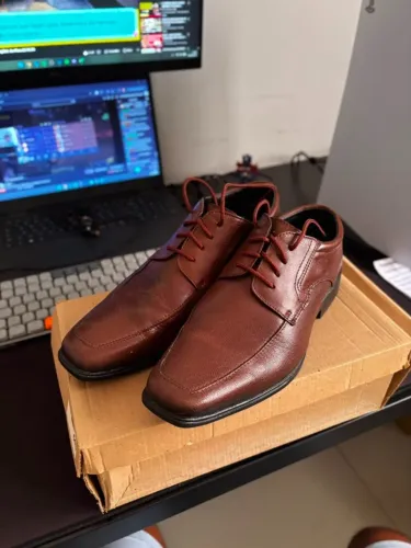 Sapato Social - Masculino - Marrom - 40
