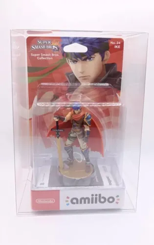 Amiibo Ike Fire Emblem Super Smash Bros com proteção PET Nintendo Switch Boneco Figure