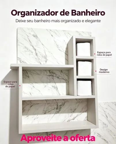Vende ser organizador de banheiro