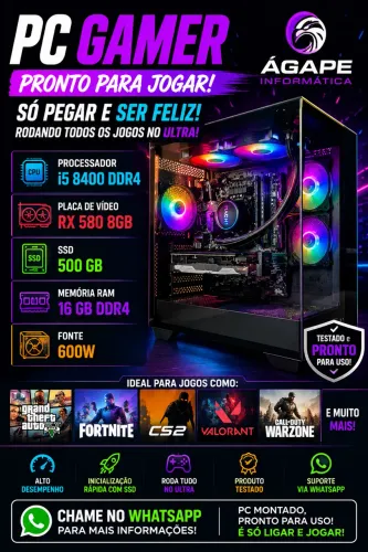 Pc Gamer Novo Entregas Rápidas