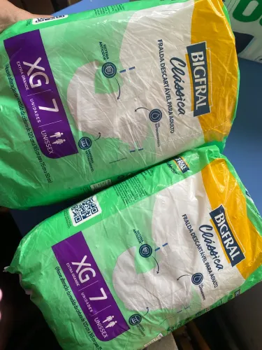 Fralda geriátrica bigfral XG com 7