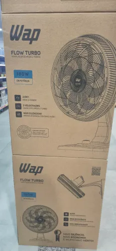 Ventilador WAP Flow Turbo 180W - Mesa e Parede
