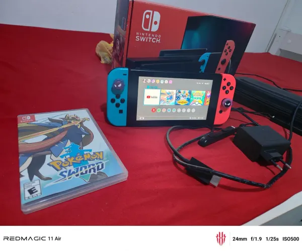 Nintendo Switch 1 Desbloqueado Completo Usado.