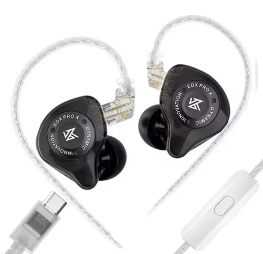 KZ Edx Pro X Original Lacrado Type-c Fone de Ouvido Gamer Músicos Academia Estudos