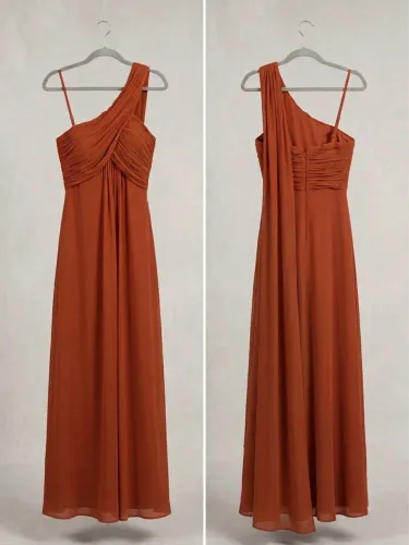 Vestido Terra Corta fluido em organza