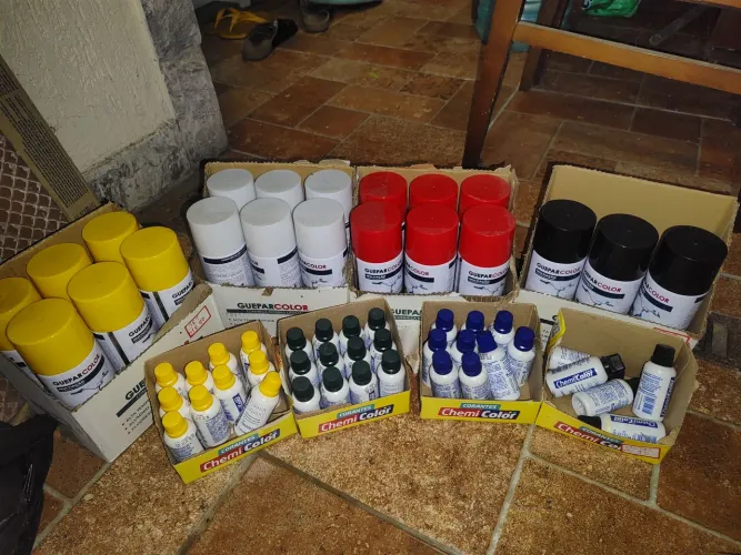 Jet spray tinta