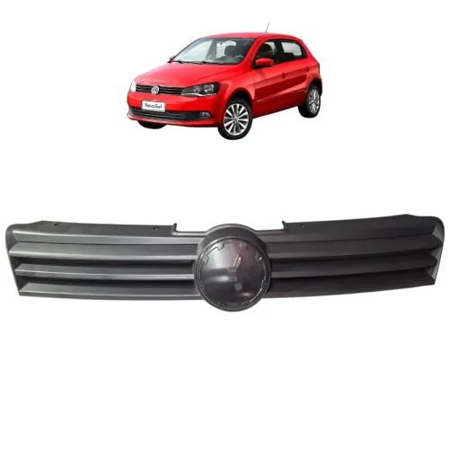 Grade Superior Parachoque Gol G6 2013 a 2016 Preto fosco