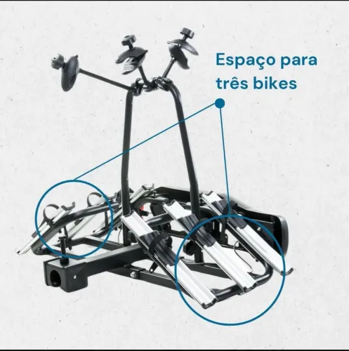 Transbike Rack Engate 3 Bikes Régua Placa Três Bicicletas