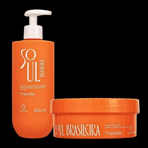 Kit verão Soul Brasileira Tropicália creme anti celulite + creme hidratante bumbum Hinode