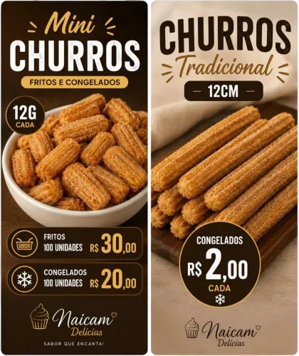 Salgados congelados