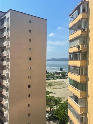 1 Dorm mobiliado frente mar pé na areia Emissário
