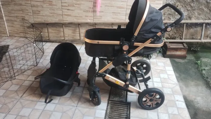 Carrinho de bebê vira Moisés