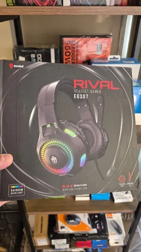 Fone headset Gamer multiplataformas, novo, lacrado com garantia!