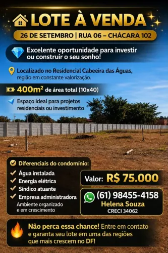 Vendo Excelente lote 26 de setembro