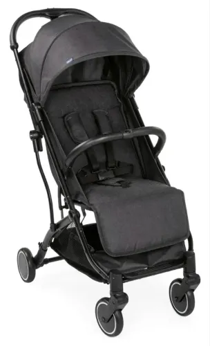 Carrinho de bebê compacto da Chicco, cinza escuro 