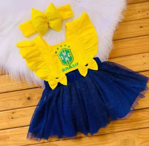 Romper Conjuntinho Copa do Brasil R$:39,99