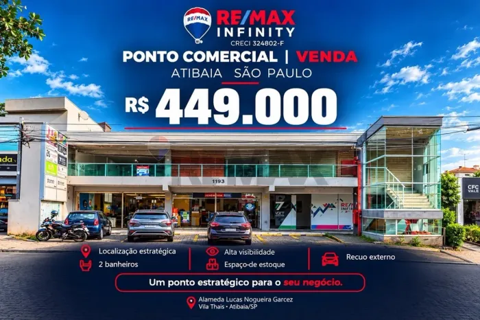 Ponto Comercial a Venda Atibaia