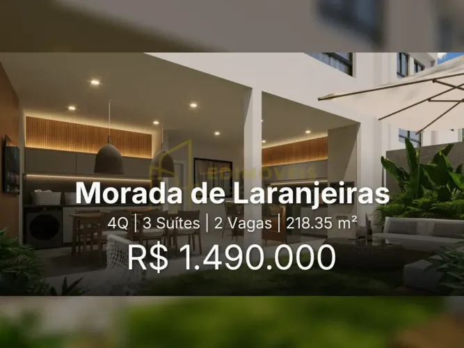 Não Perca! Última Unidade em Morada de Laranjeiras com 3 Suítes!