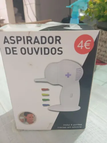 Aspirador de ouvidos à pilha - nunca usado