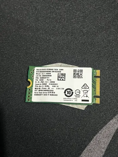 SSD 256gb NVMe SSSTC CL1-4D256