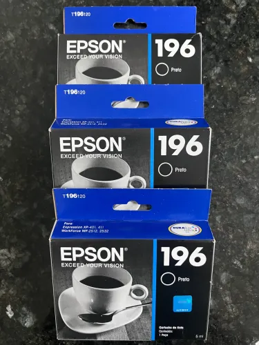 3 Cartuchos Epson 196