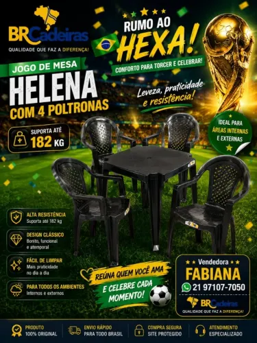 Mesa com poltronas Helena 