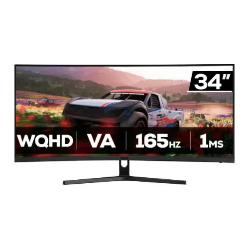 Monitor Gamer Nexus Wide 34S, 34 Pol, VA, Ultrawide, Curvo, 2K, 1ms, 165Hz