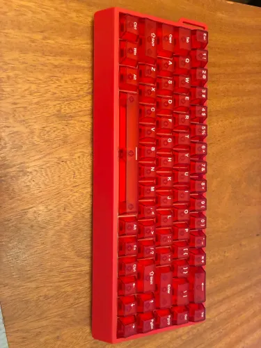 teclado mercury 68 max vermelho novo