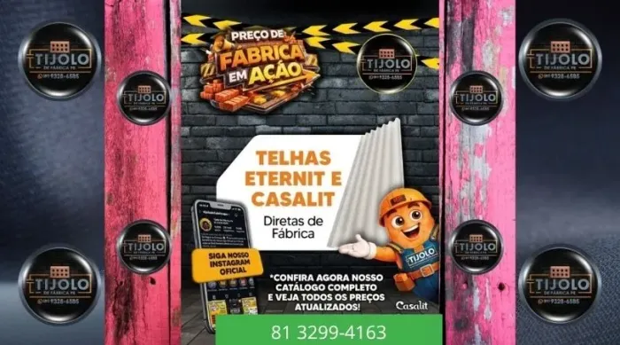 telha 5mm disponível hoje 