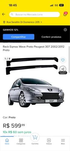 Rack Peugeot 307 