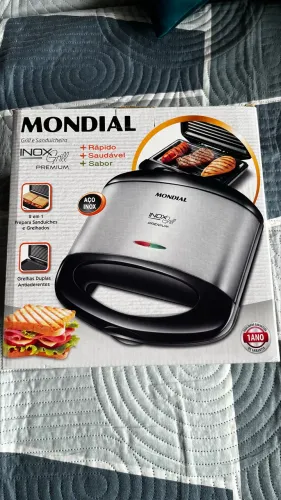 Grill e sanduicheira S07 mondial premium
