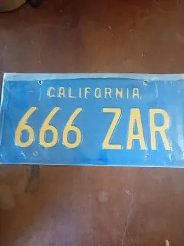 Placa decoração automotivo ZAR