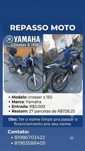 Repasse moto crosser