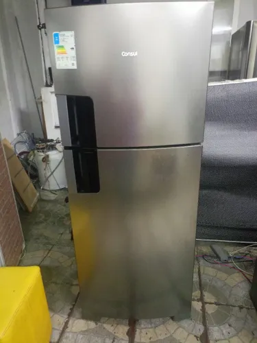Geladeira cônsul inox 110v funcionando perfeitamente