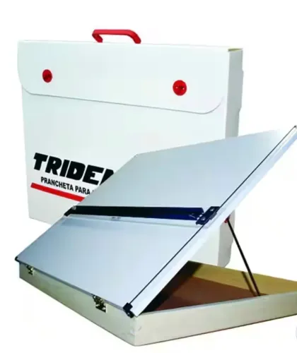Prancheta Portátil P/ Desenho A3 + Regua Paralela - Trident
