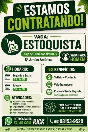Vaga estoquista