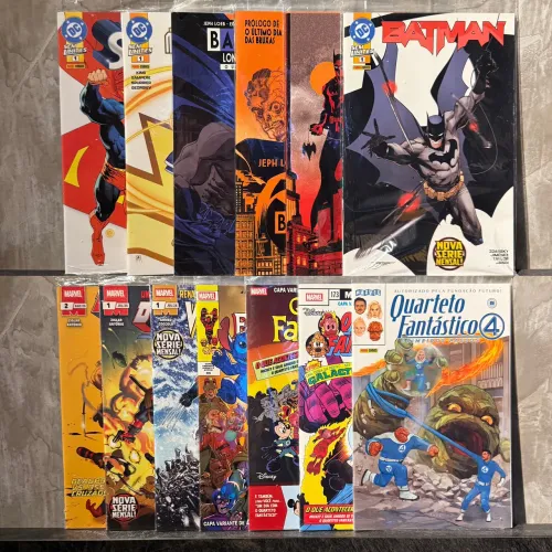 Lote de HQs Novas Lacradas - Marvel e DC - Batman, Superman, Deadpool e Mais