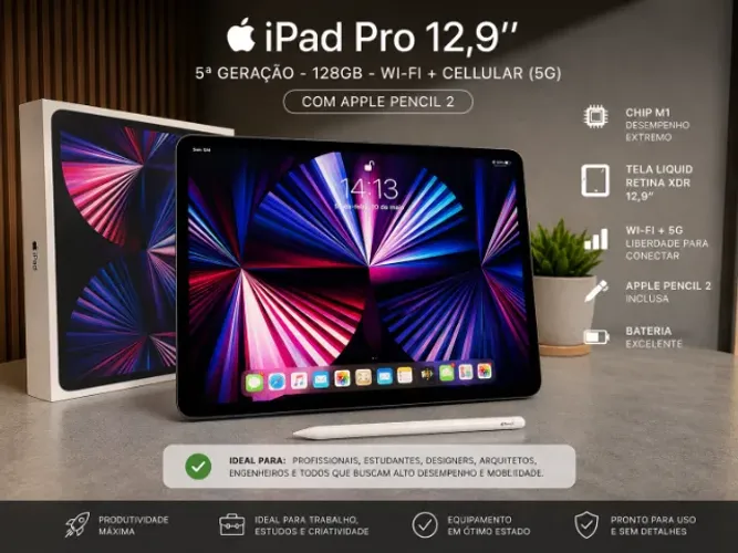 iPad Pro 12,9" em EXCELENTE estado