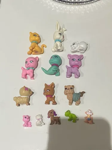 lote de 14 bichinhos da polly pocket