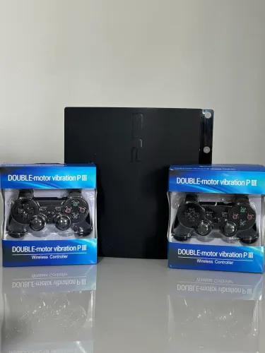 Ps3 slim 500gb DESTRAVADO LOTADO DE JOGOS GARANTIA
