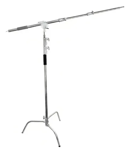 TRIPÉ PROFISSIONAL GIRAFA AÇO INOX GREIKA -3MTS