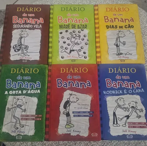 Diário de um banana - combo com 6 livros. Capa dura.