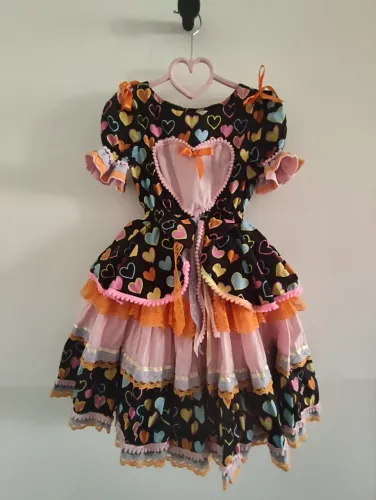 Vestido quadrilha infantil