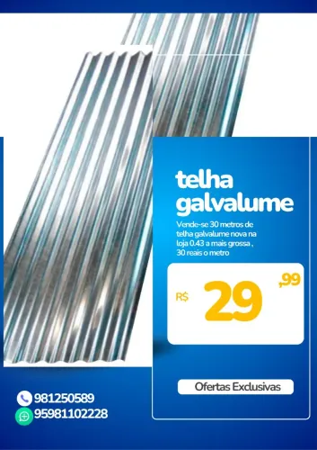 Vendo telhas vagalumes