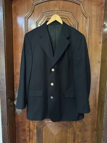 blazer masculino via veneto preto 60l