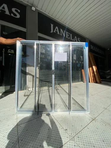 JANELA DE ALUMÍNIO 4F 1.20X1.20 - PROMOÇÃO MALUCA