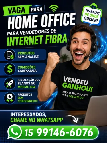 VENDEDORES HOME OFFICE PARA INTERNET FIBRA