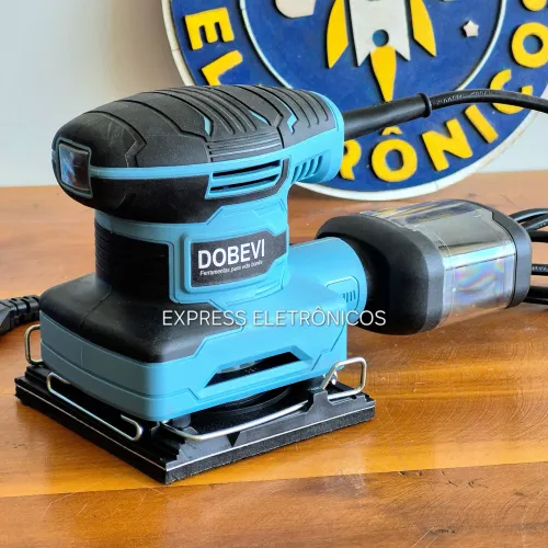 LIXADEIRA ROTO ORBITAL 450W PROFISSIONAL DOBEVI COM COLETOR DE PÓ POTENTE NOVA GARANTIA