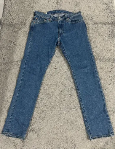 Levis 511 Selvedge Premium calça Slim jeans azul