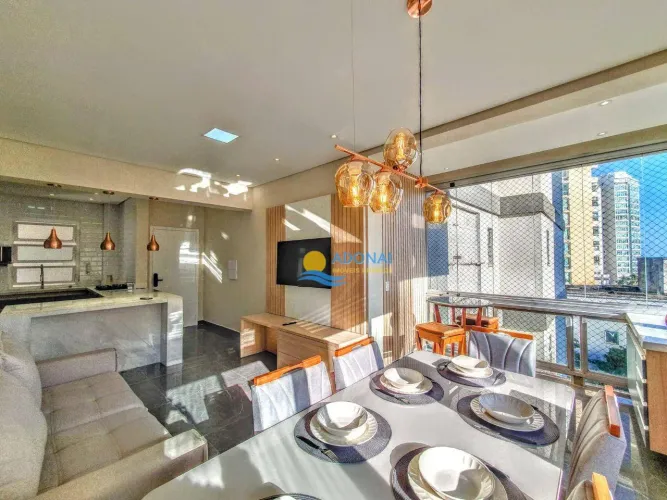 Apartamento frente mar com varanda gourmet Pitangueiras Guarujá